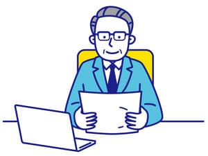 書類選考中の様子